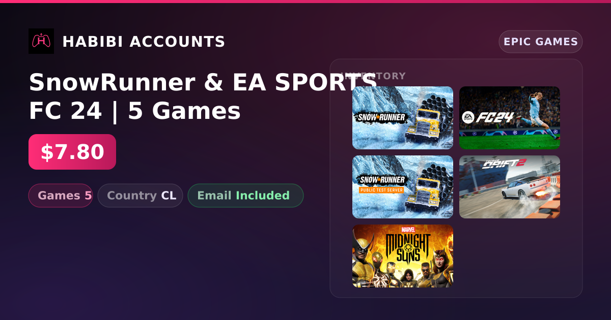 SnowRunner & EA SPORTS FC 24 | 5 Games