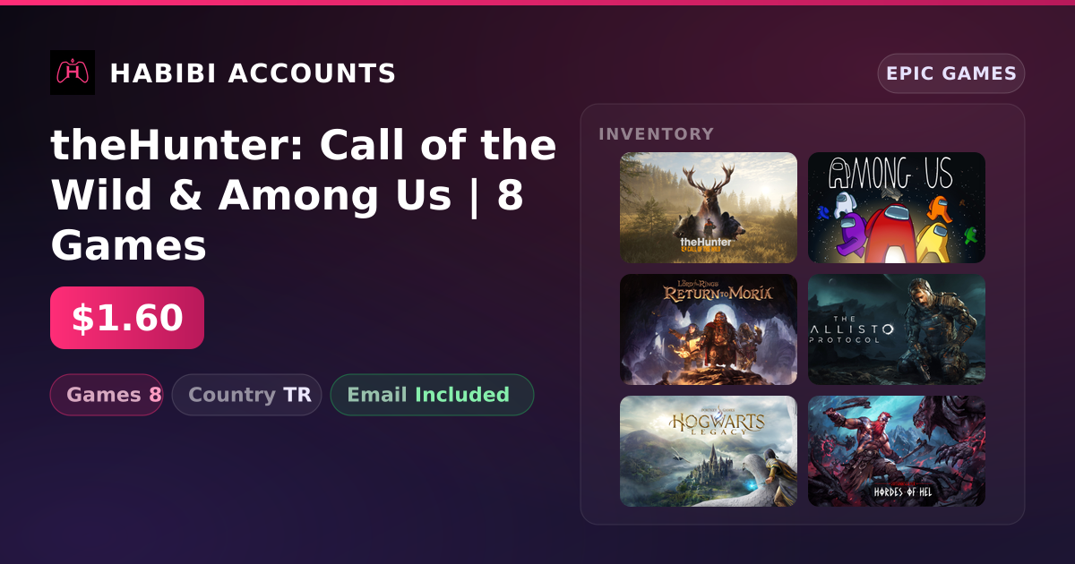 theHunter: Call of the Wild & Among Us | 8 Games