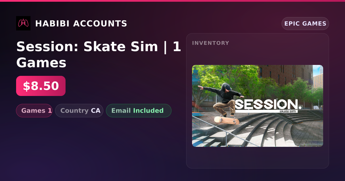 Session: Skate Sim | 1 Games
