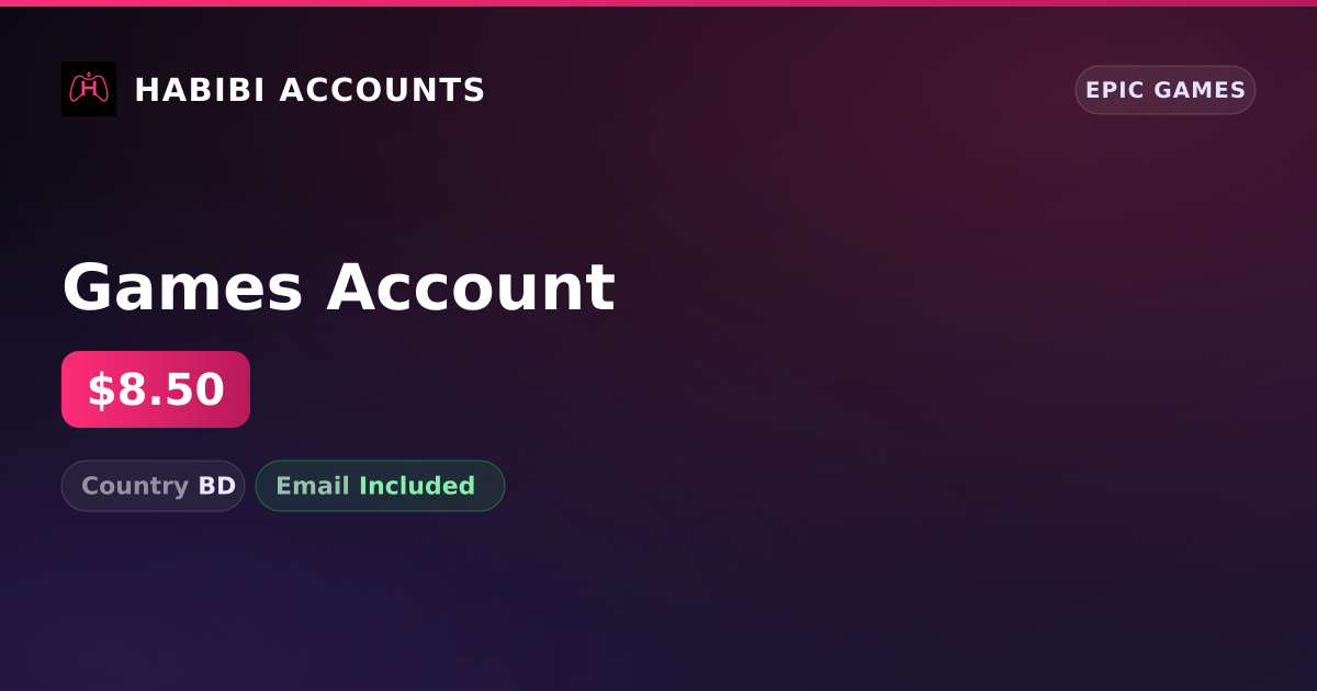 Games Account