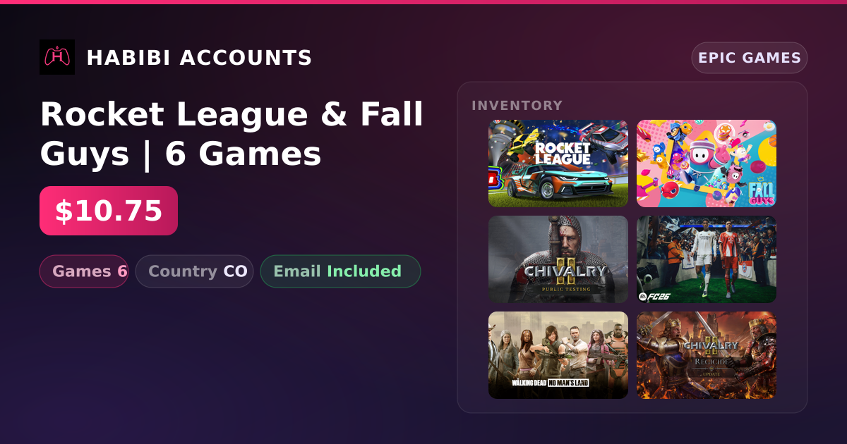 Rocket League & Fall Guys | 6 Games