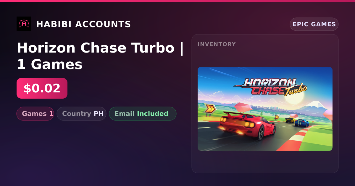 Horizon Chase Turbo | 1 Games — HabibiAccounts