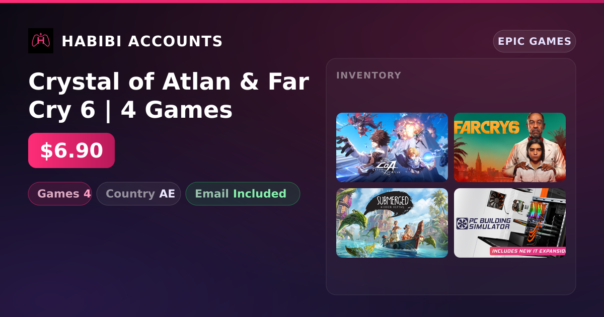 Crystal of Atlan & Far Cry 6 | 4 Games