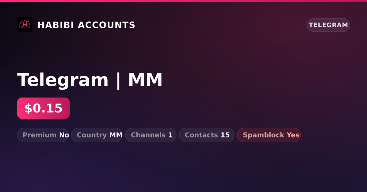 Telegram | MM — HabibiAccounts
