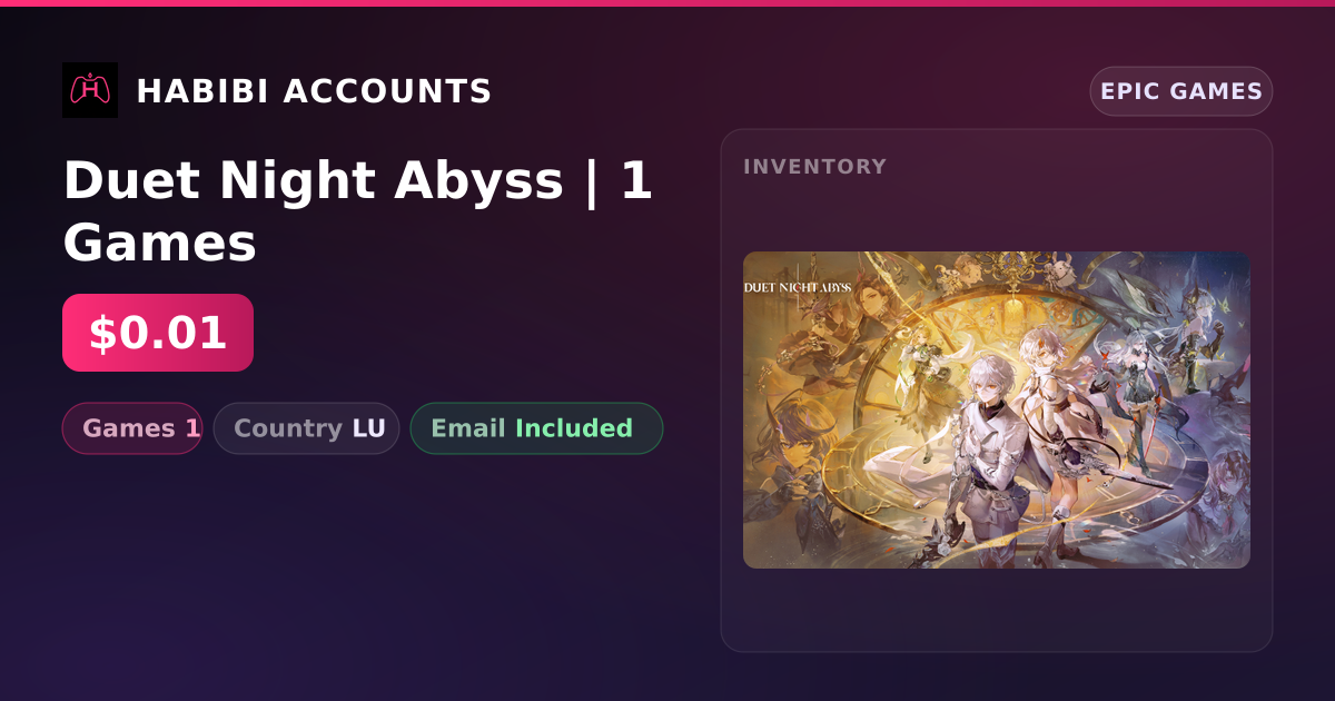 Duet Night Abyss | 1 Games — HabibiAccounts