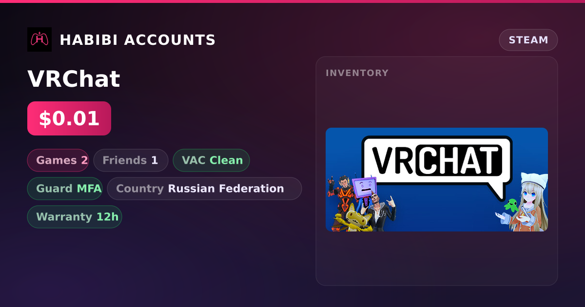 VRChat — HabibiAccounts