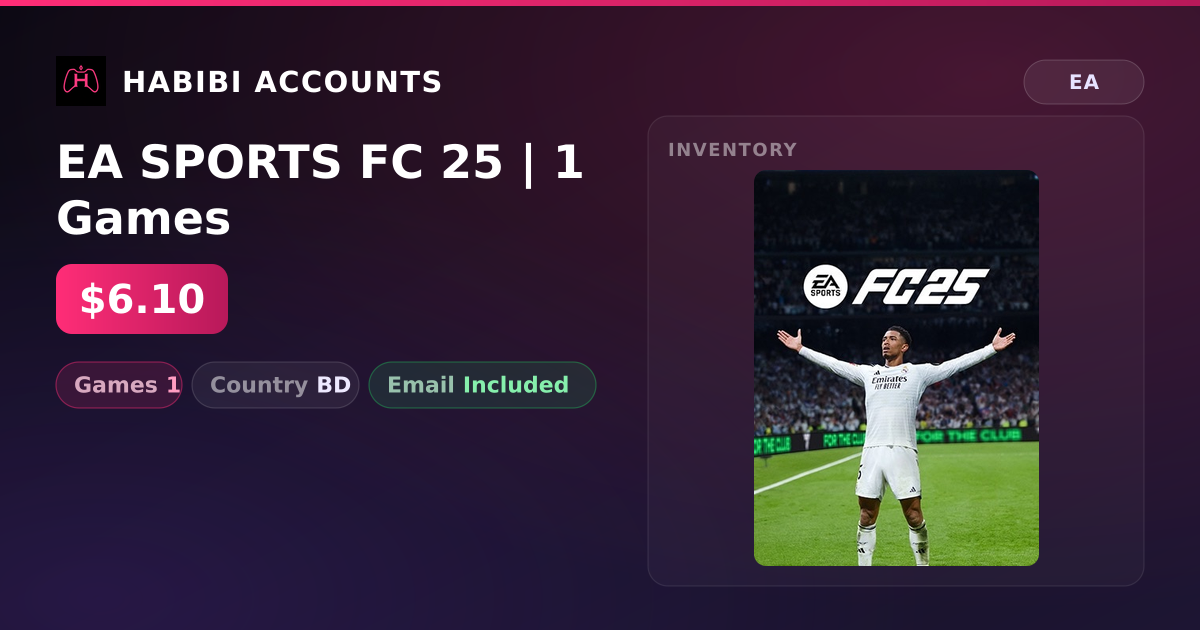 EA SPORTS FC 25 | 1 Games — HabibiAccounts