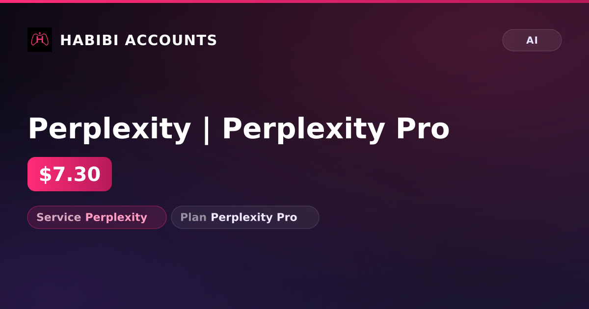 Perplexity | Perplexity Pro — HabibiAccounts