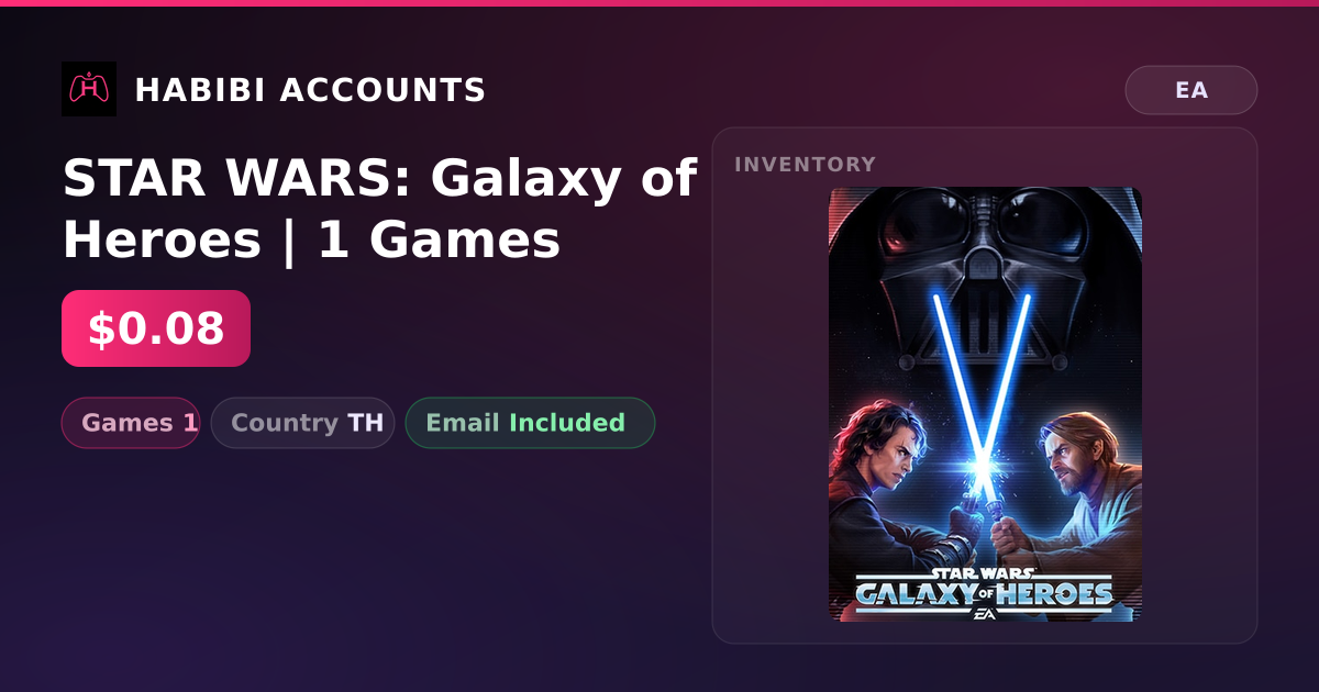STAR WARS: Galaxy of Heroes | 1 Games — HabibiAccounts