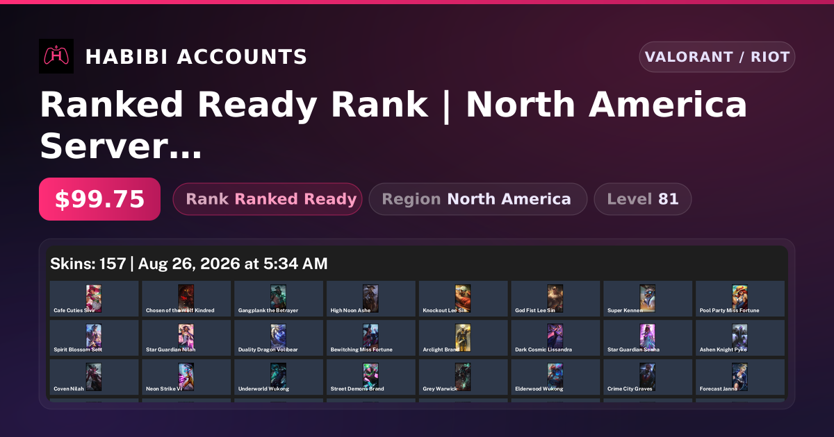 Ranked Ready Rank | North America Server | 143 Skins | 17 Knives | Level 81