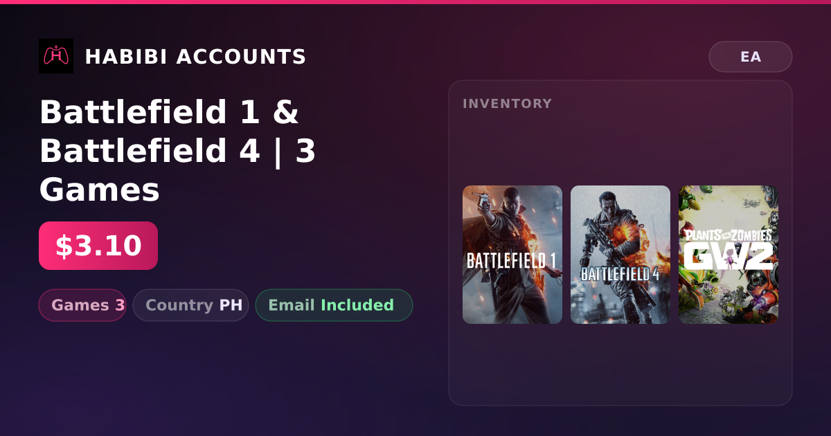Battlefield 1 & Battlefield 4 | 3 Games