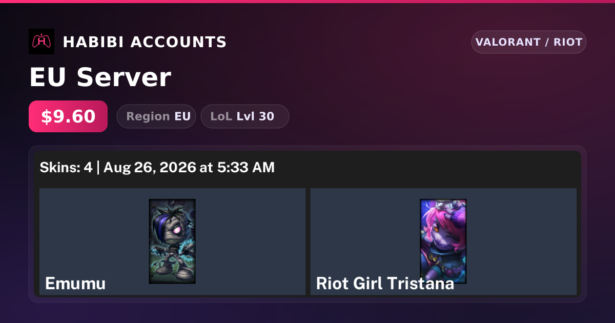 EU Server — HabibiAccounts