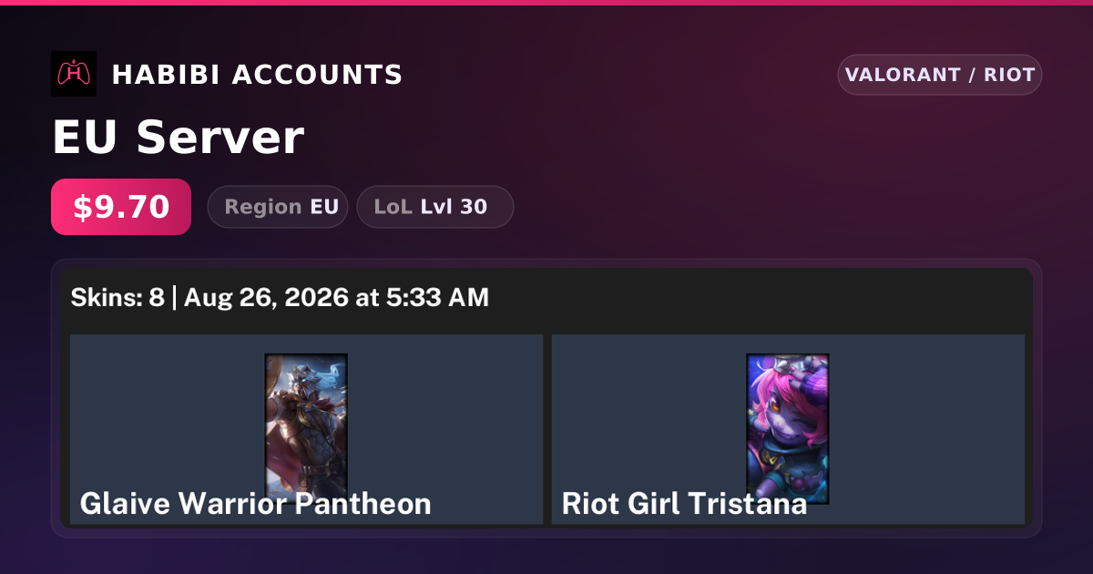 EU Server — HabibiAccounts