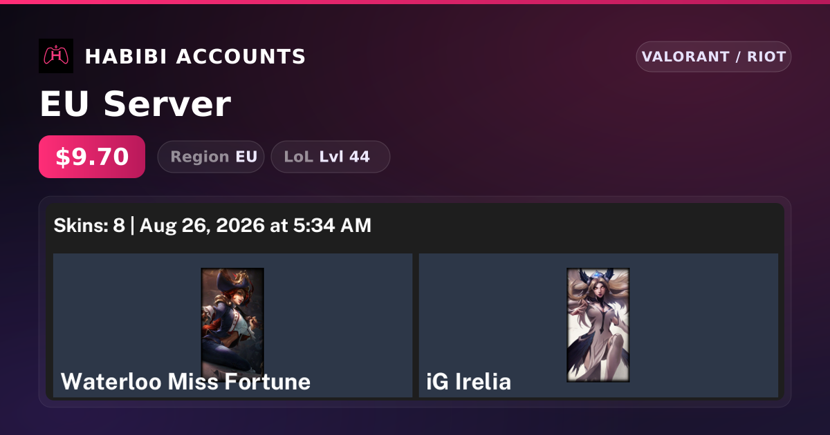 EU Server — HabibiAccounts