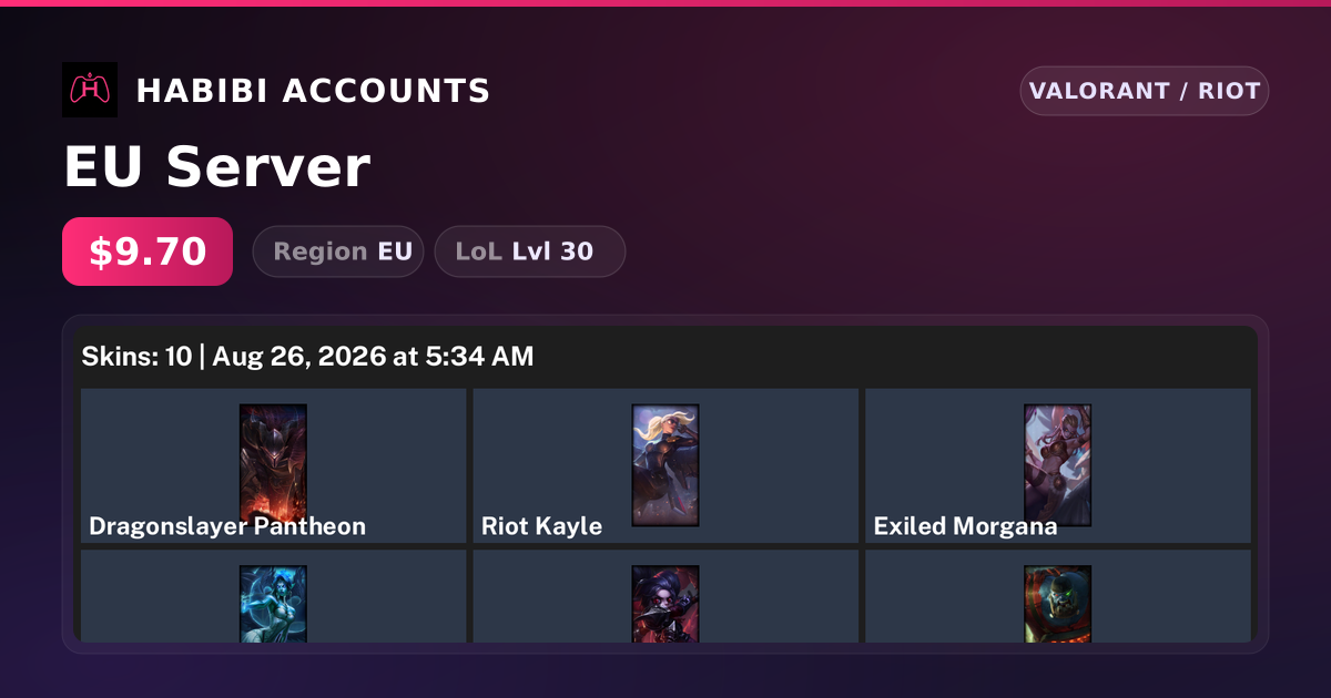 EU Server — HabibiAccounts