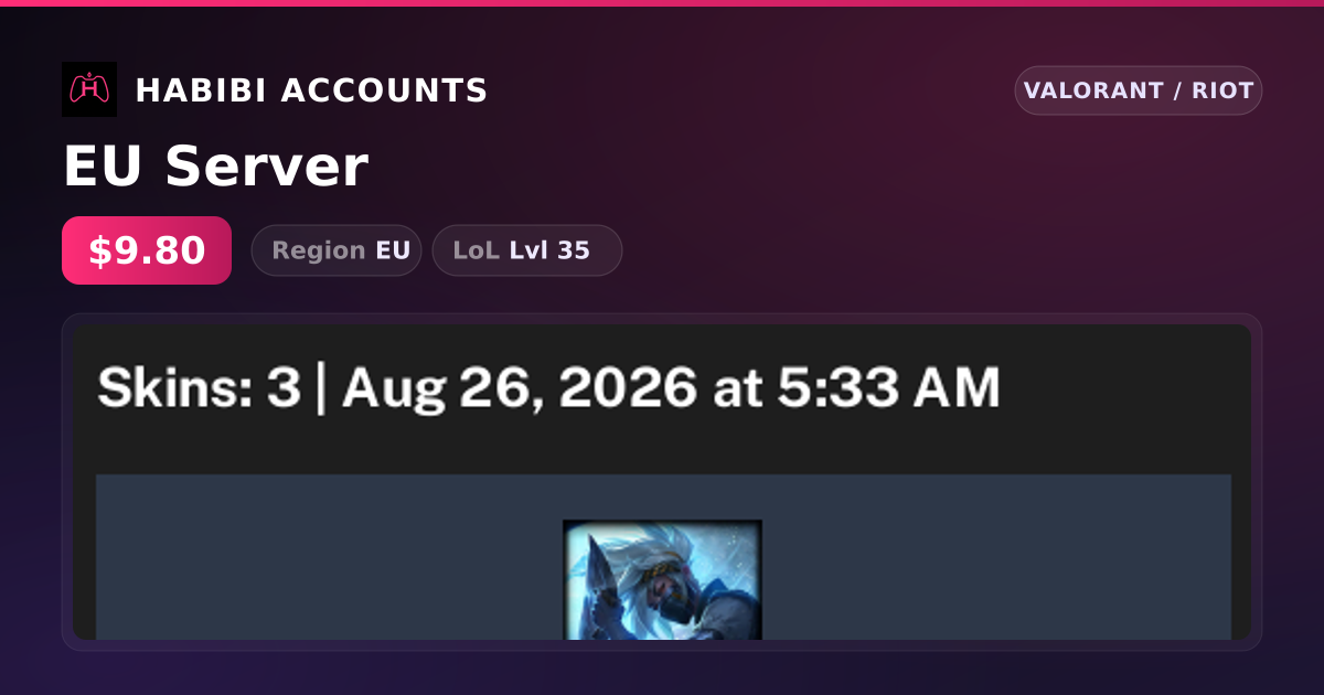 EU Server — HabibiAccounts
