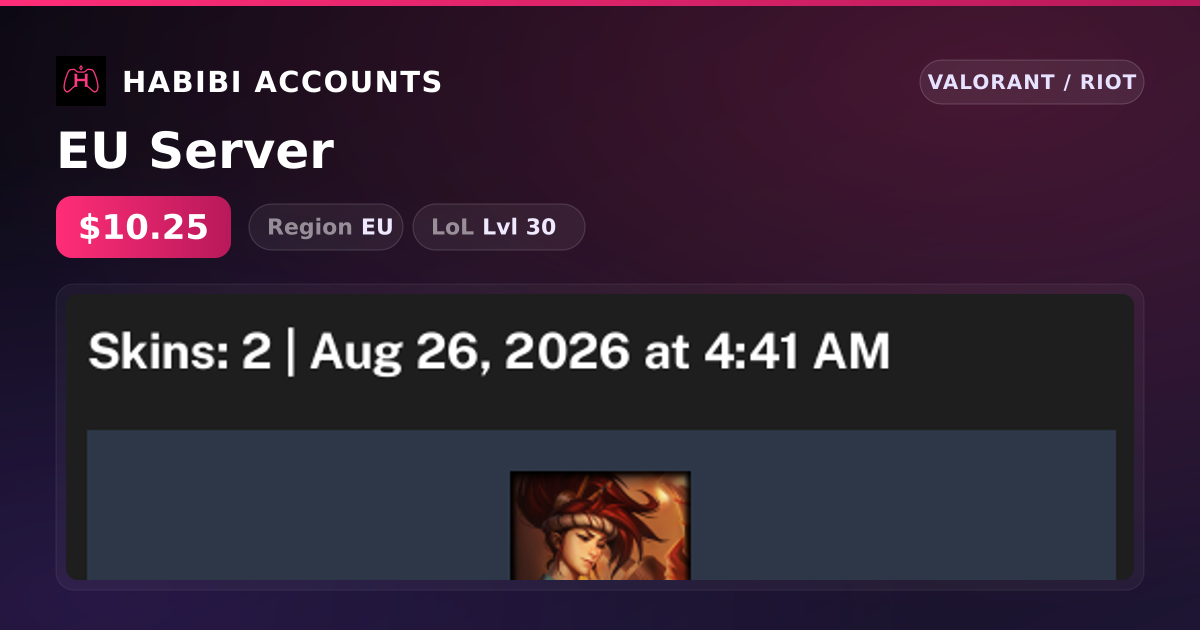 EU Server — HabibiAccounts