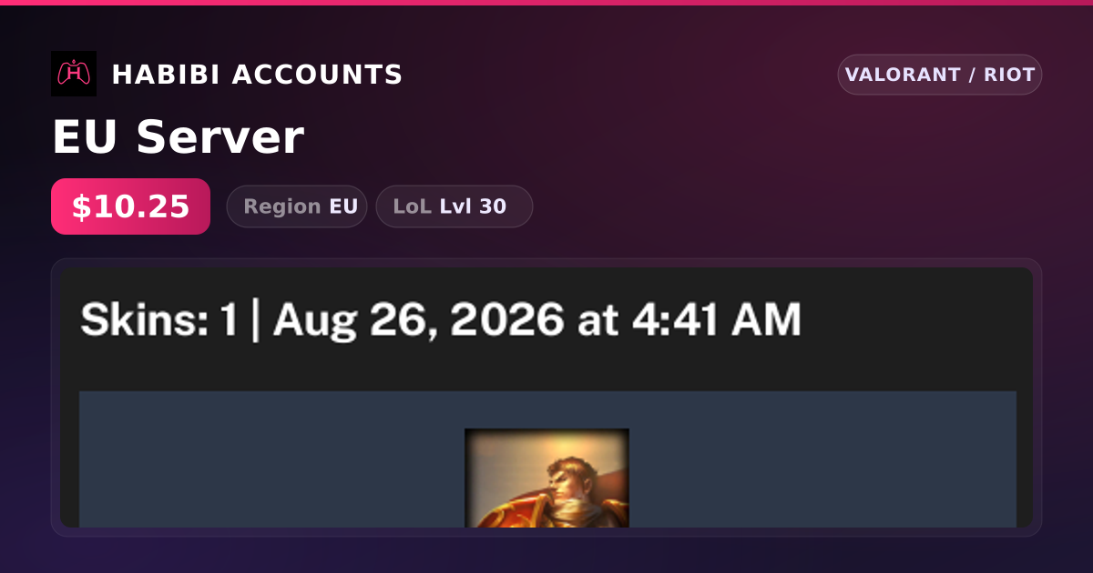 EU Server — HabibiAccounts