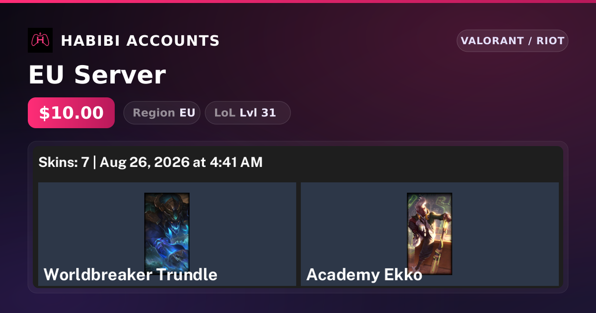 EU Server — HabibiAccounts