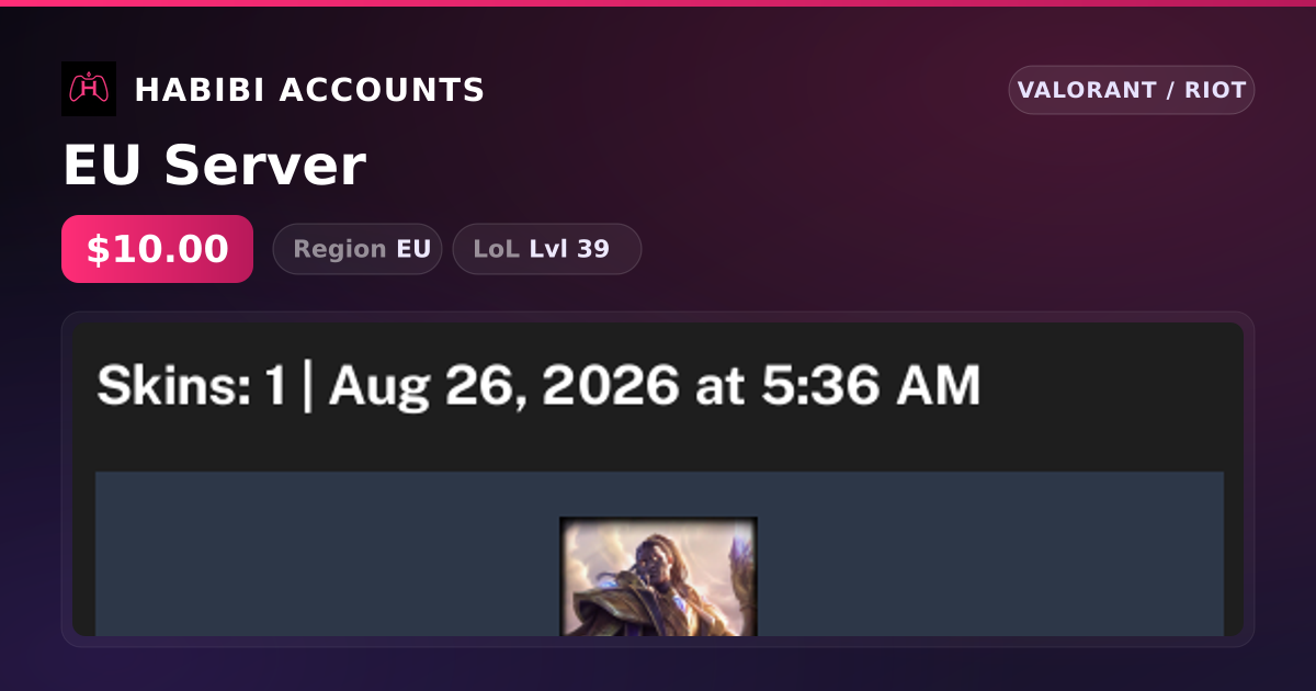 EU Server — HabibiAccounts
