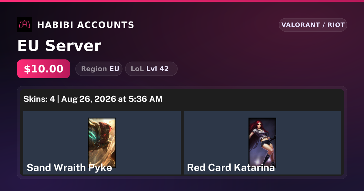 EU Server — HabibiAccounts