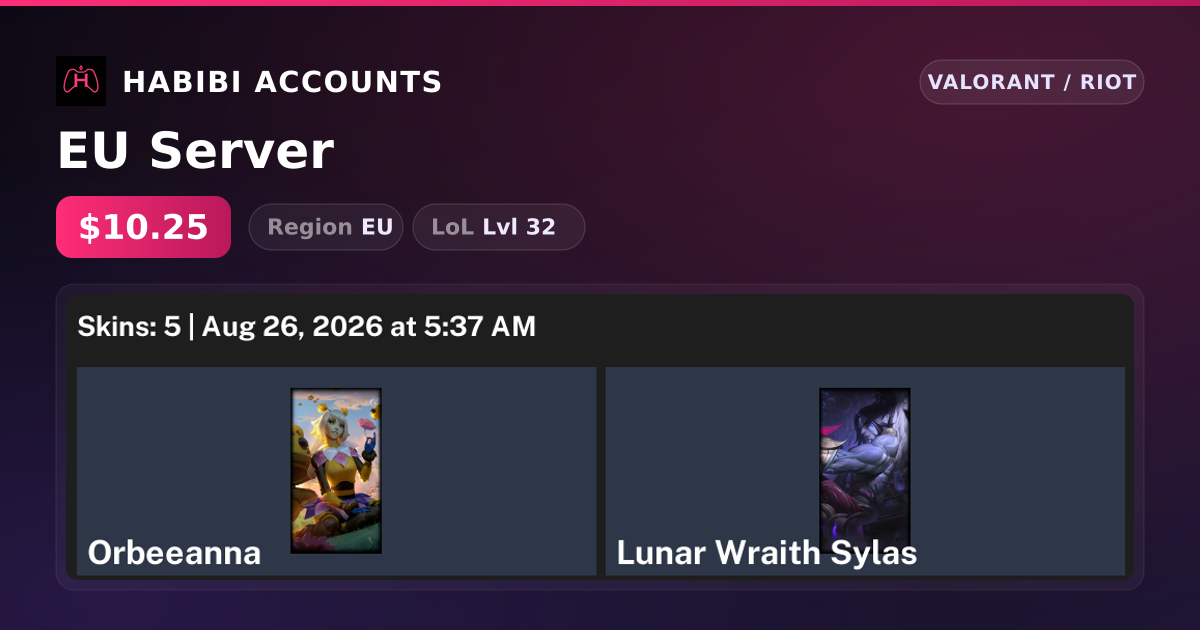 EU Server — HabibiAccounts
