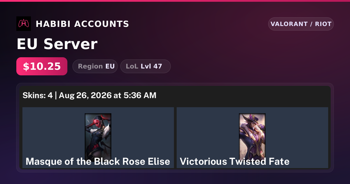 EU Server — HabibiAccounts