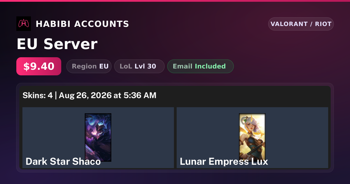 EU Server — HabibiAccounts