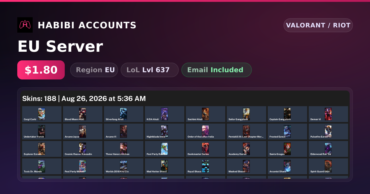 EU Server — HabibiAccounts