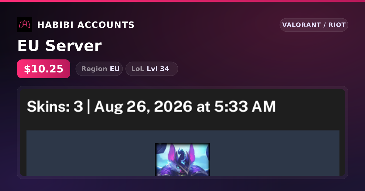 EU Server — HabibiAccounts