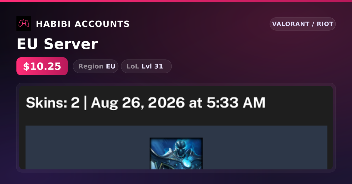 EU Server — HabibiAccounts