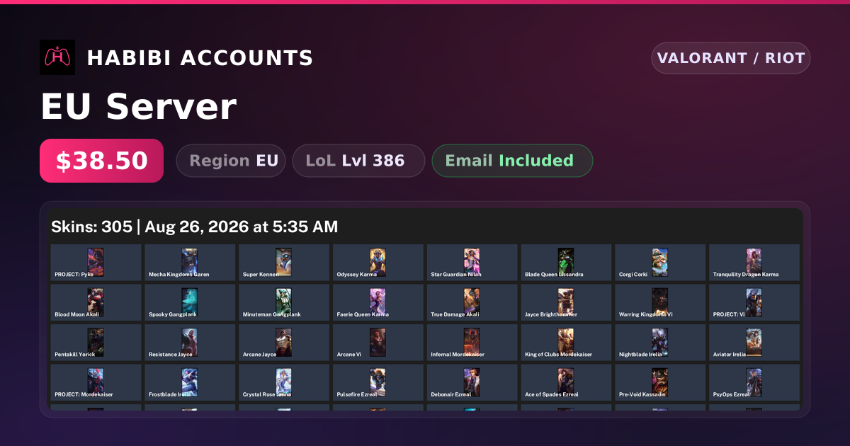 EU Server — HabibiAccounts