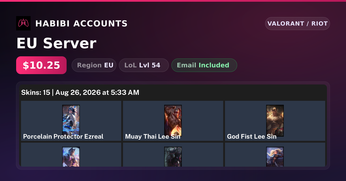 EU Server — HabibiAccounts