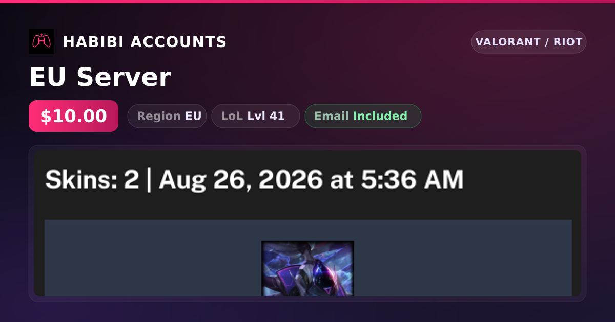 EU Server — HabibiAccounts