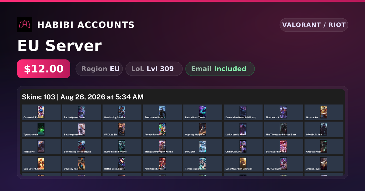 EU Server — HabibiAccounts