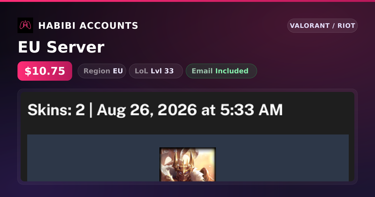 EU Server — HabibiAccounts