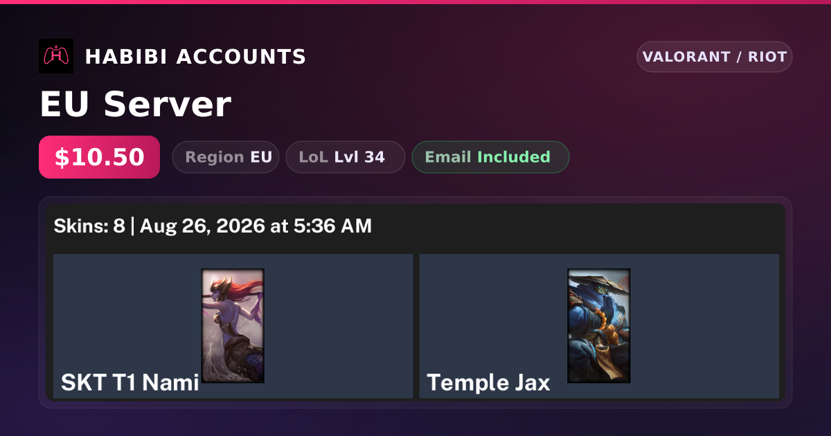 EU Server — HabibiAccounts