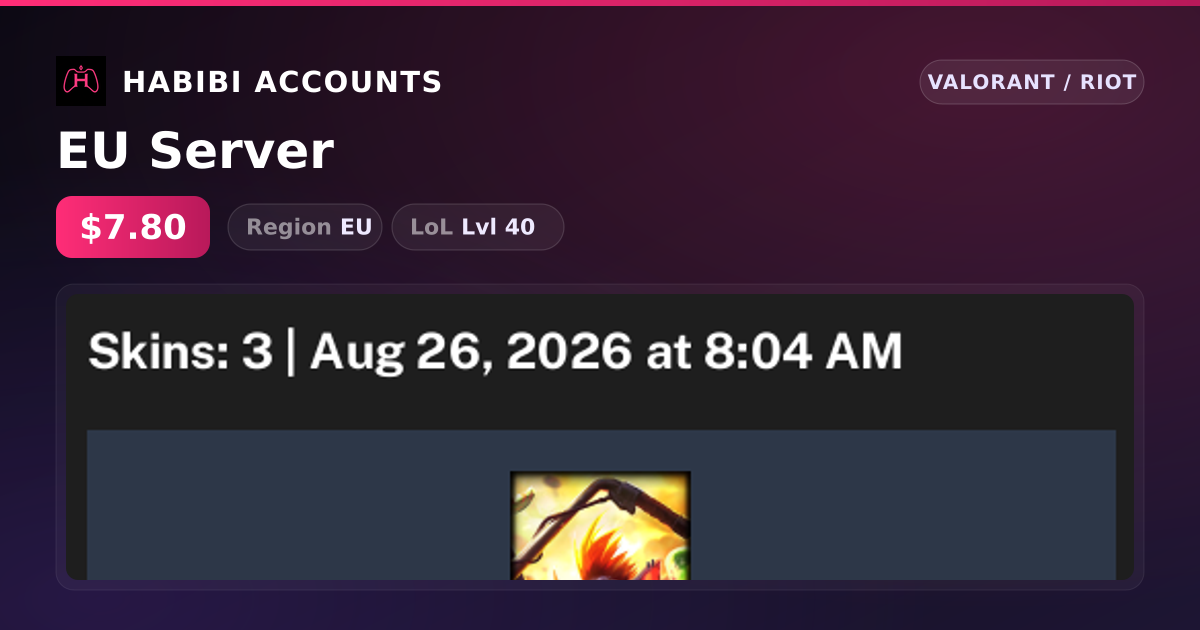 EU Server — HabibiAccounts