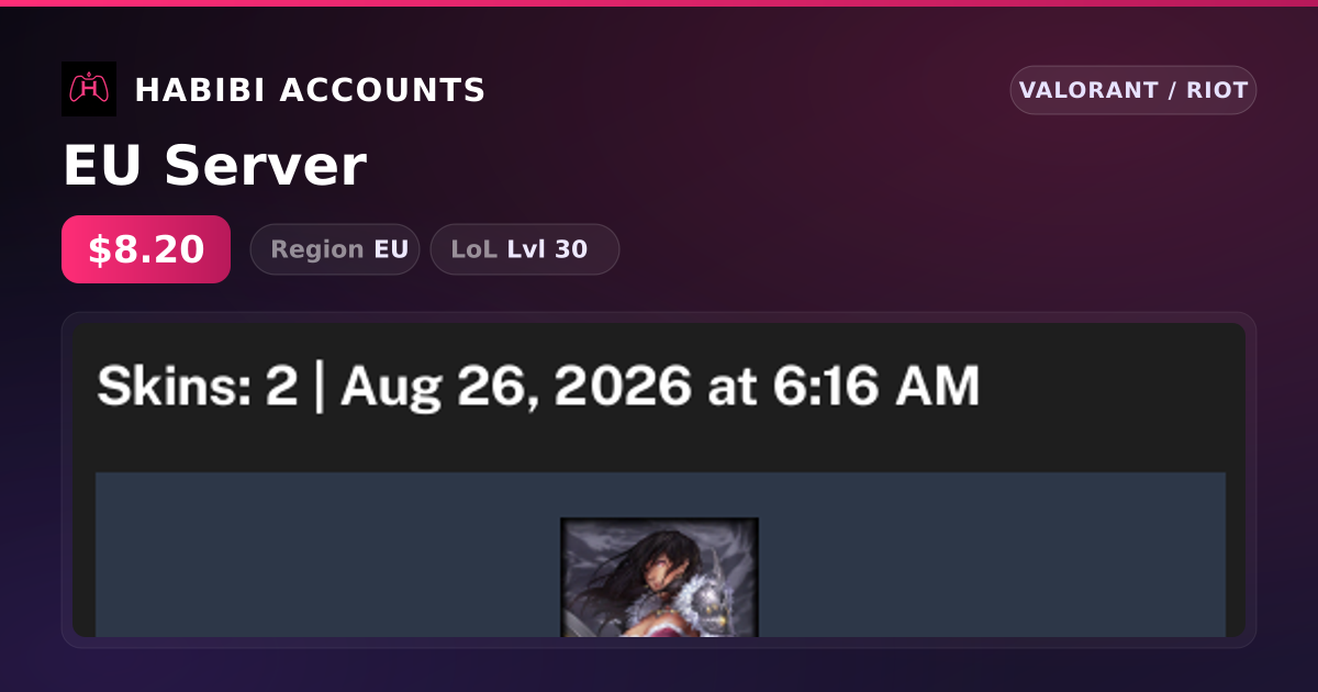 EU Server — HabibiAccounts