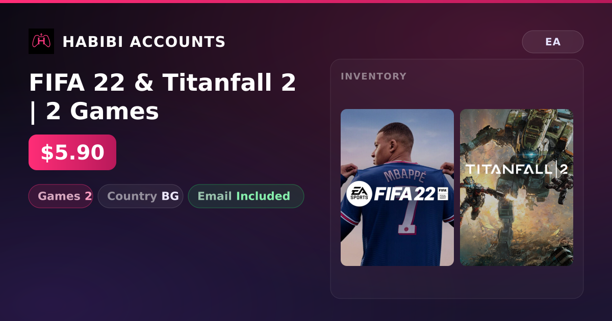 FIFA 22 & Titanfall 2 | 2 Games — HabibiAccounts