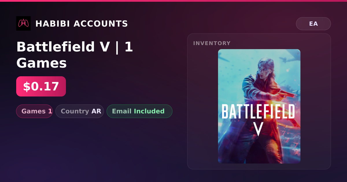 Battlefield V | 1 Games — HabibiAccounts