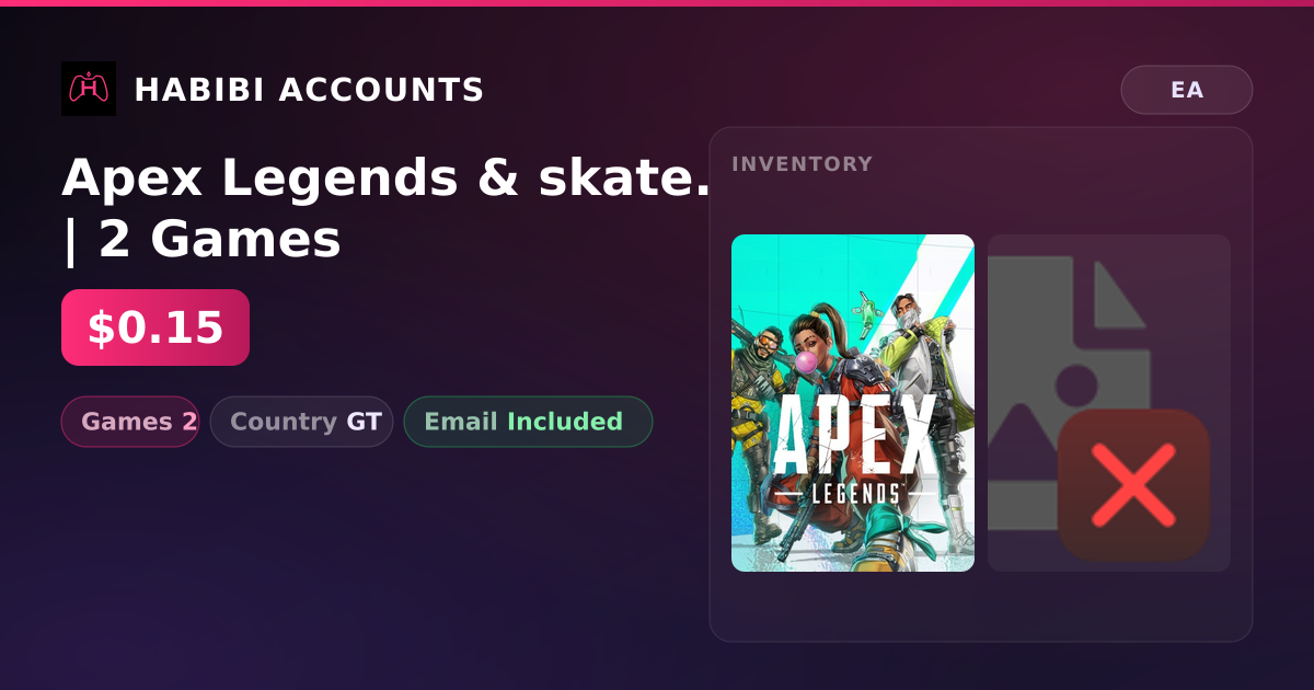 Apex Legends & skate. | 2 Games — HabibiAccounts