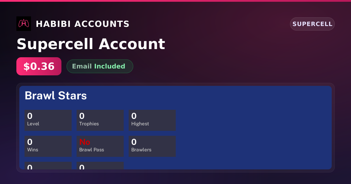 Supercell Account — HabibiAccounts