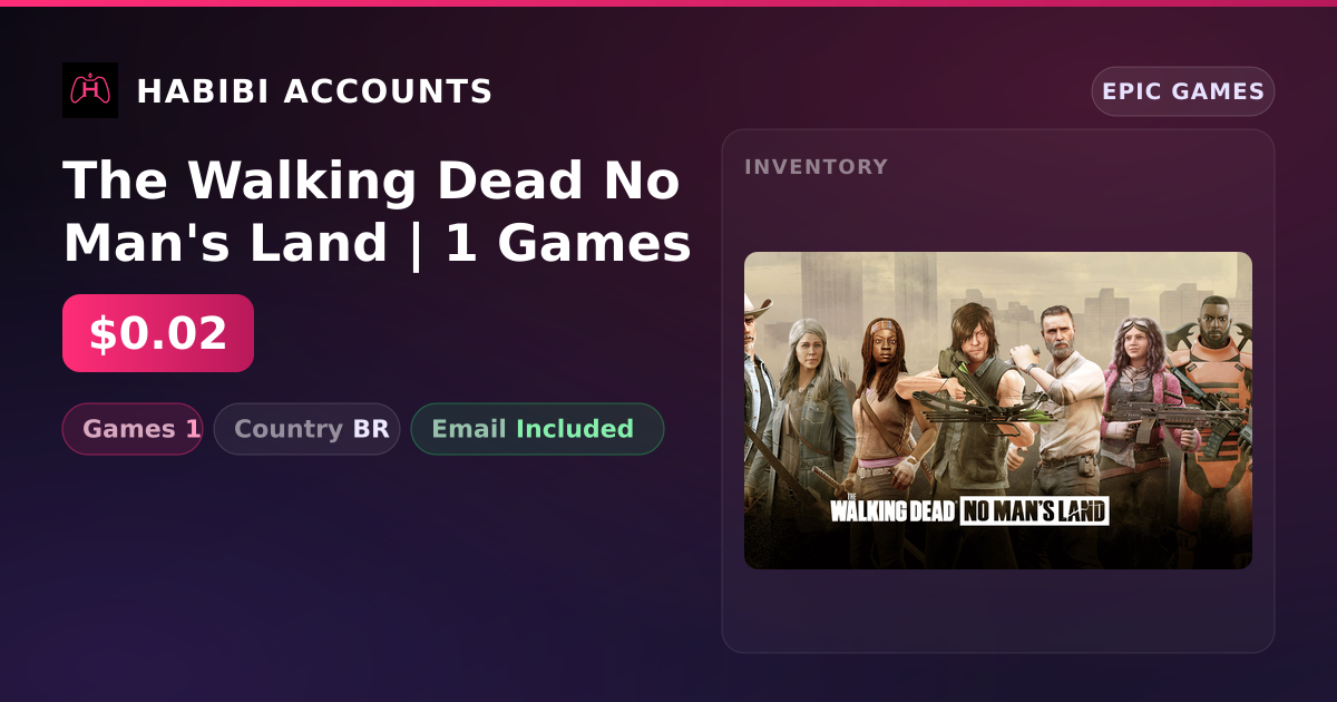The Walking Dead No Man's Land | 1 Games — HabibiAccounts