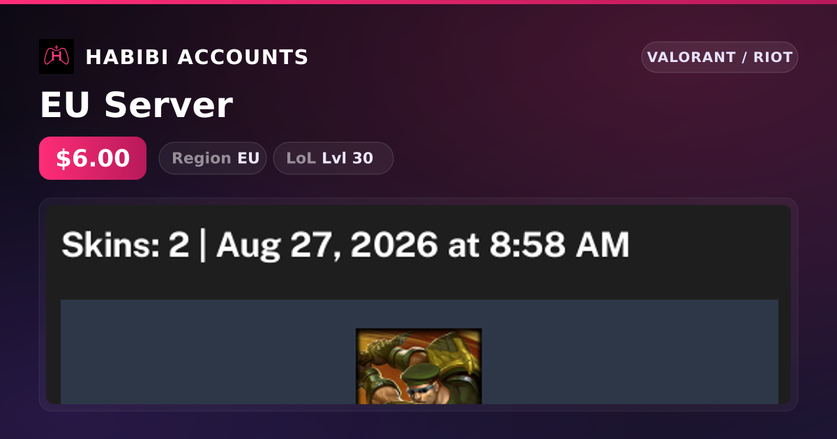 EU Server — HabibiAccounts