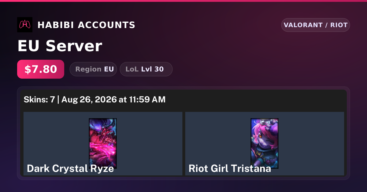 EU Server — HabibiAccounts