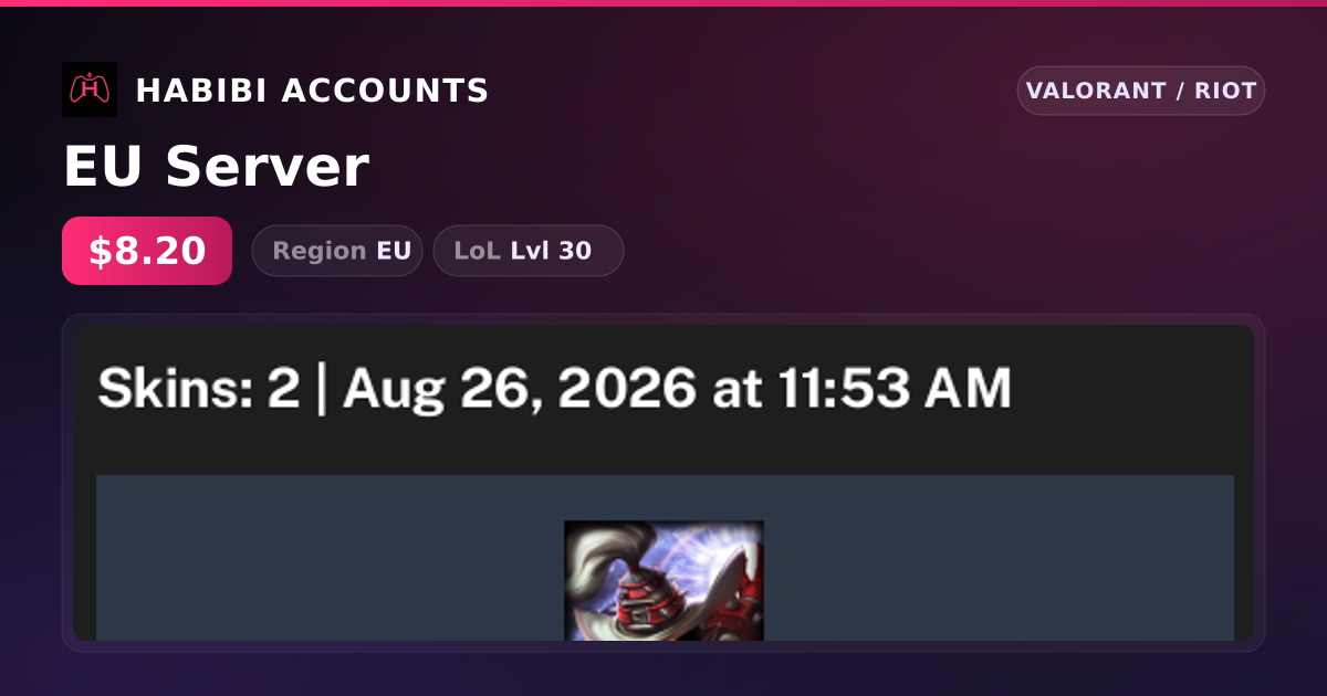 EU Server — HabibiAccounts