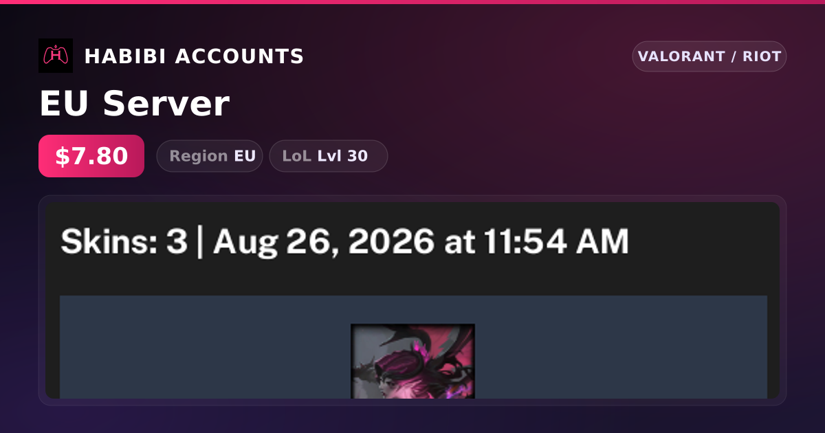 EU Server — HabibiAccounts