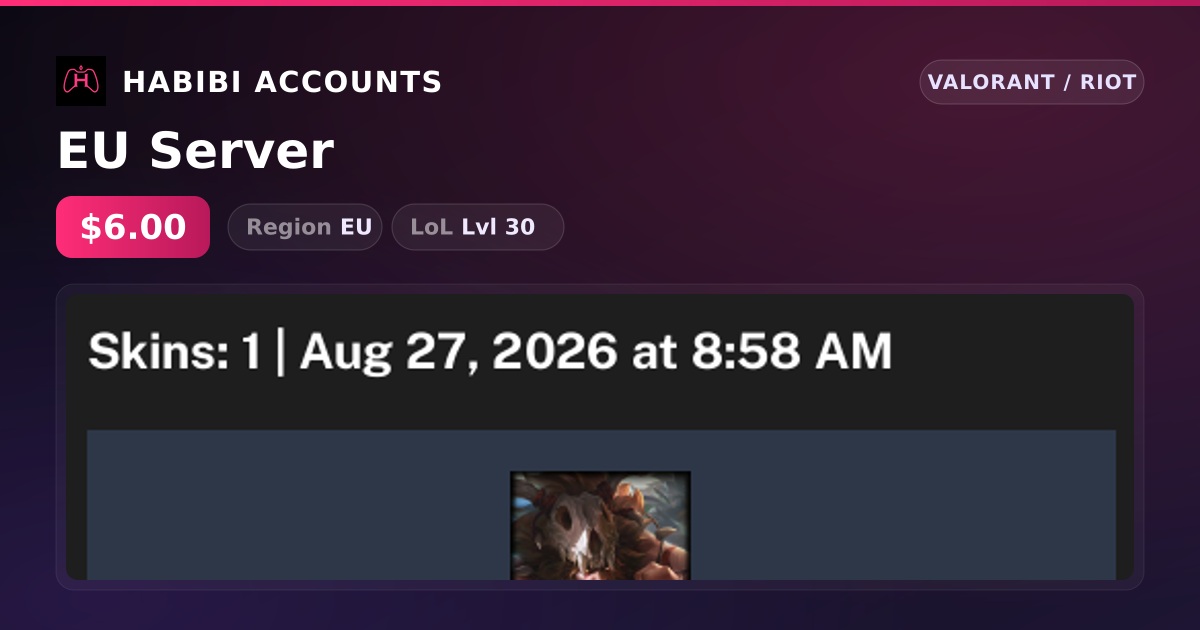 EU Server — HabibiAccounts