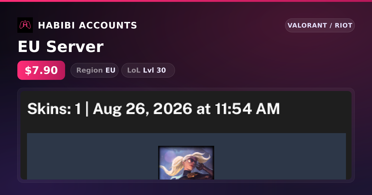EU Server — HabibiAccounts